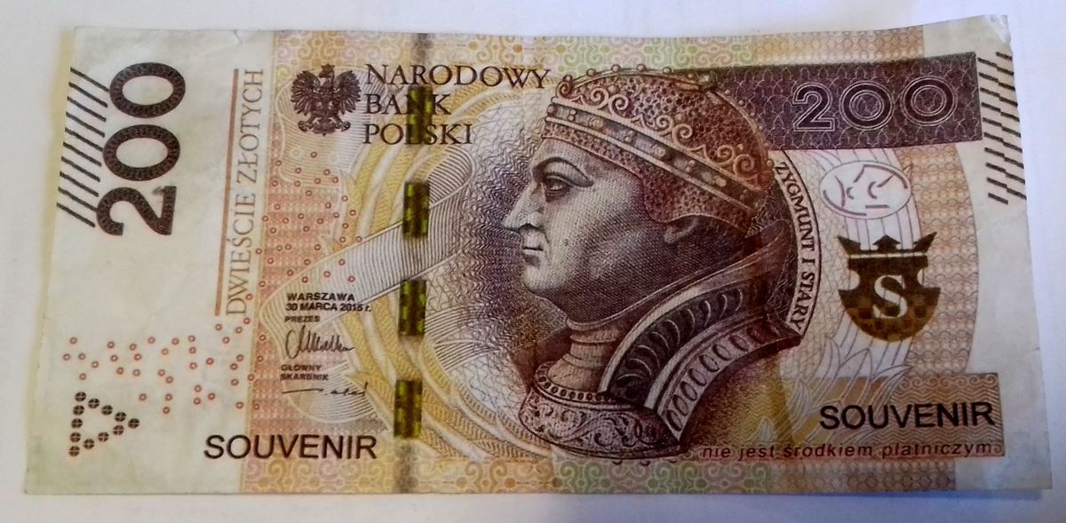 Zdjęcie banknotu.