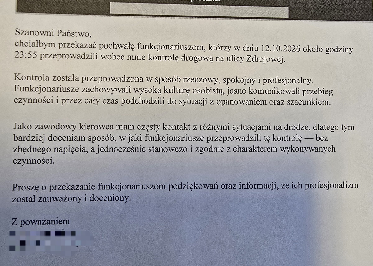 Słowa podziękowania.