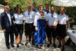 mł. asp. Łukasz Musiał podczas pobytu w Chrwacji