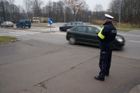 policjanci podczas działań