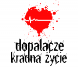 Zdjęcie kolorowe. Logo kampaniI DOPALACZE KRADNĄ ŻYCIE