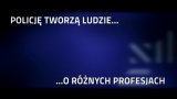 Zdjęcie kolorowe, przedstawiające  &quot;Policję tworzą ludzie&quot;.