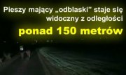 Zdjęcie kolorowe, przedstawiające akcje &quot;Bądź widoczny - Bądź bezpieczny&quot;