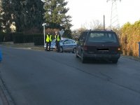 Zdjęcie kolorowe, przedstawiające policjantów na akcji &quot;ZNICZ 2019&quot;