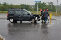 Zdarzenie drogowe, przedstawiające miejsce zdarzenia drogowego.