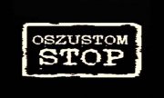 Zdjęcie kolorowe, przedstawiające plakat akcji &quot;Stop oszustom&quot;