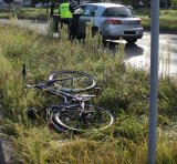 Zdjęcie przedstawiający rower uczestniczący w zdarzeniu drogowym.