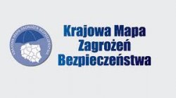 Zdjęcie przedstawiają plakat z napisem, Krajowa Mapa Zagrożeń Bezpieczeństwa.