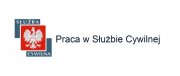 Zdjęcie przedstawiające napis &quot;Praca w służbie cywilnej&quot;.