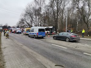 Zdjęcie przedstawiające miejsce wypadku.