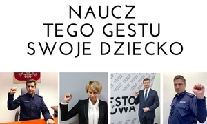 Zdjęcie czterech osób biorących udział w kampanii.