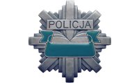 Zdjęcie odznaki policyjnej.