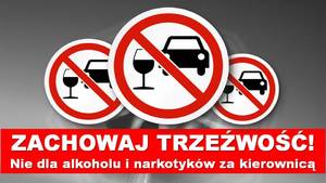plakat przedstawiający akcję &quot;nie dla alkoholu&quot;