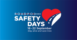 Plakat z napisem Roadpol Safety Day.