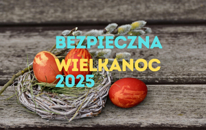 Zdjęcie koszyczka oraz pisanek.