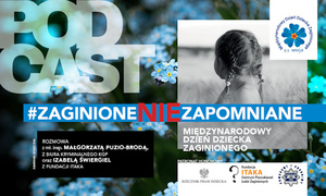 Zdjęcie plakatu na którym widać dziecko.