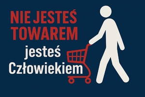 Plakat na którym widnieje zarys mężczyzny.