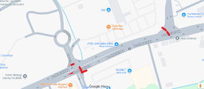 Zdjęcie mapki ulicy Podhalańskiej.