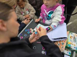 Zdjęcie przedstawiające stoisko profilaktyczne.