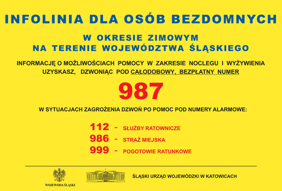 Plakat z numerami telefonów.
