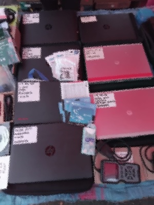 Zdjęcie przedstawiające zabezpieczone rzeczy.