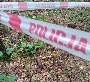 Zdjęcie zabezpieczonego pocisku.