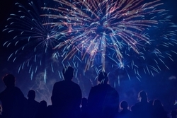 Zdjęcie sztucznych ogni.