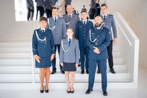 Awansowani Policjanci.