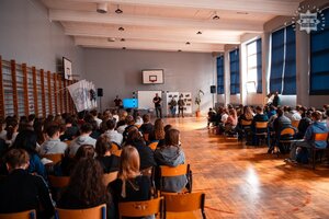 Uczniowie klas mundurowych.