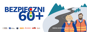 Plakat z napisem 60+.