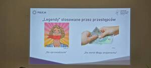 Zdjęcie slajdu z metodą oszustw.
